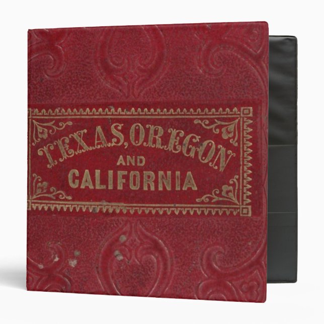 Geographical view of Texas Binder (Front/Inside)