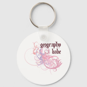Geography Babe Keychain