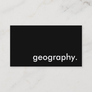 geography. business card