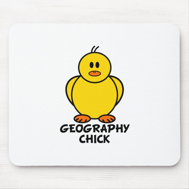 Geography Chick Mouse Pad (Front)