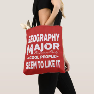 Geography College Major Cool People Tote Bag