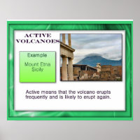Geography, Earth Science, Active Volcanoes