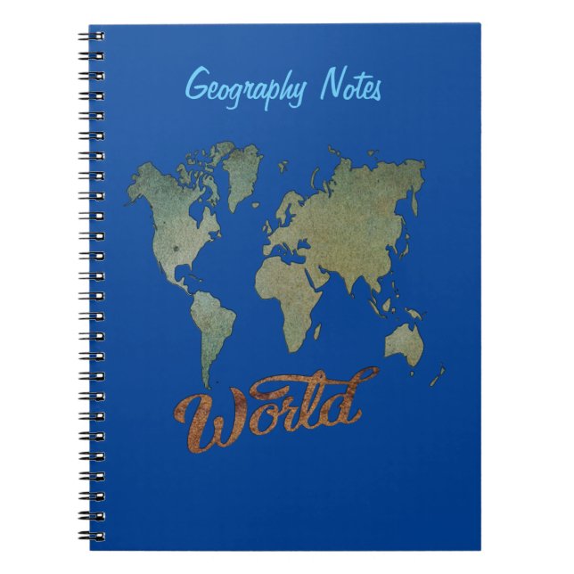 Geography Notes Notebook for Students & Teachers: (Front)