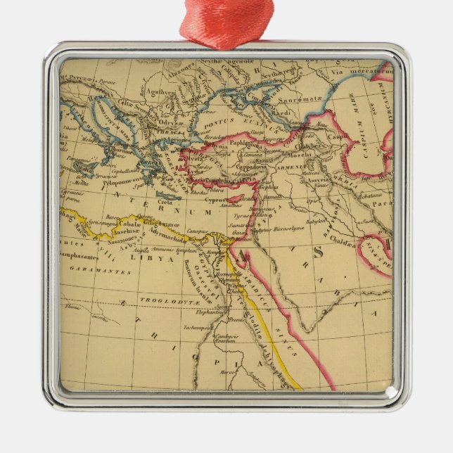 Geography of Herodotus Metal Ornament (Front)