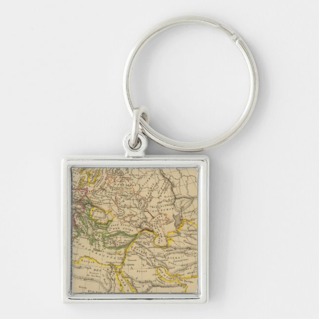 Geography of the Middle Ages Keychain (Front)