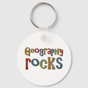 Geography Rocks Keychain