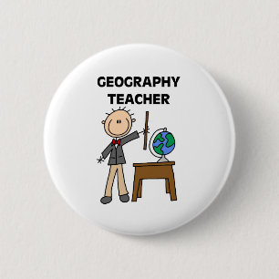 Geography Teacher 2 Inch Round Button