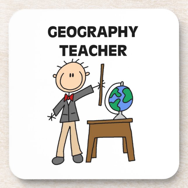 Geography Teacher Coaster (Front)