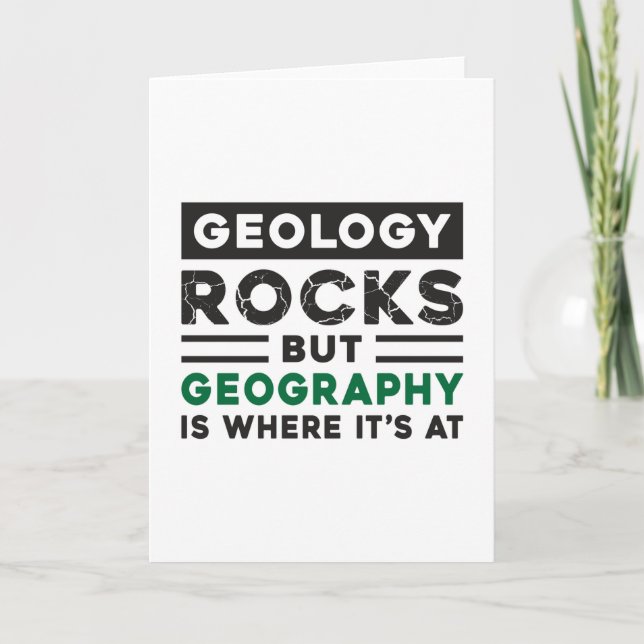 Geography Teacher Funny World Continents Gift Idea Card (Front)