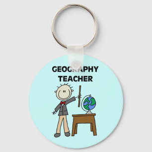 Geography Teacher Keychain