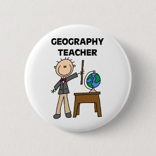 GEOGRAPHY TEACHER Tshirts and Gifts 2 Inch Round Button
