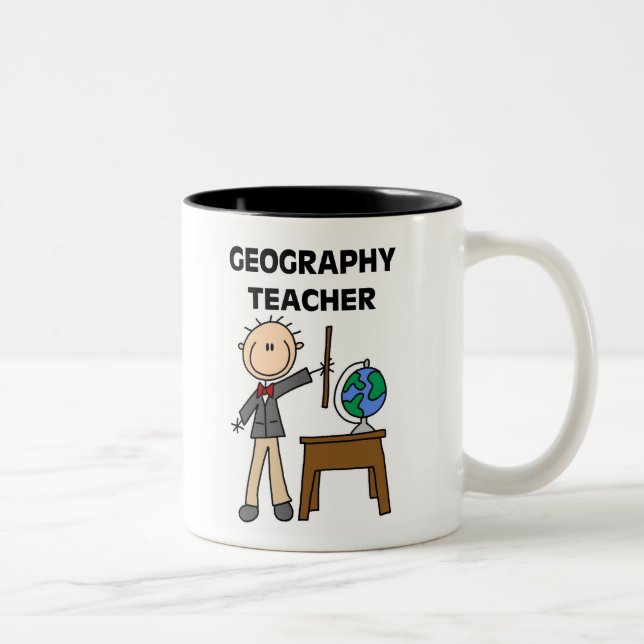 Geography Teacher Two-Tone Coffee Mug (Right)
