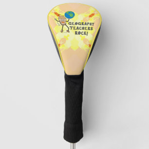 Geography Teachers Rock  Golf Head Cover
