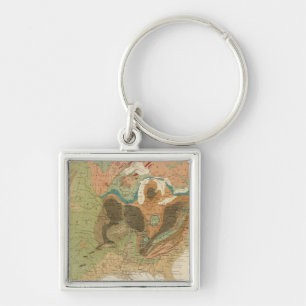 Geol map US Keychain
