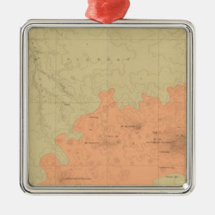 Geologic Map Of The Colorado Plateau Metal Ornament