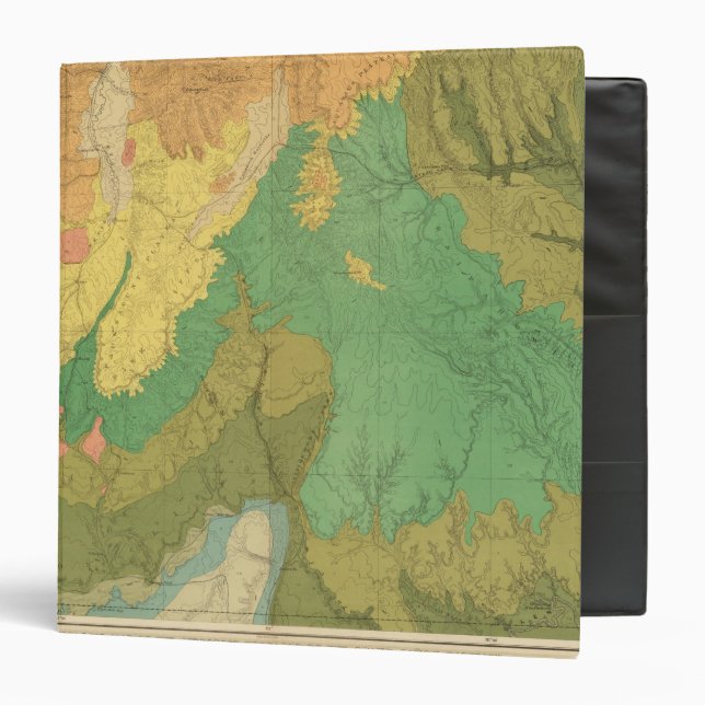 Geologic Map Of The Mesozoic Terraces Binder (Front/Inside)