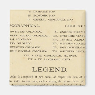 Geological and geographical atlas of Colorado Magnet