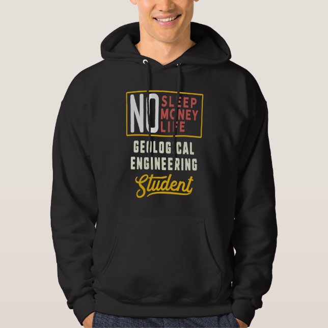 Geological Engineering Major Studen Graduation Hoodie (Front)