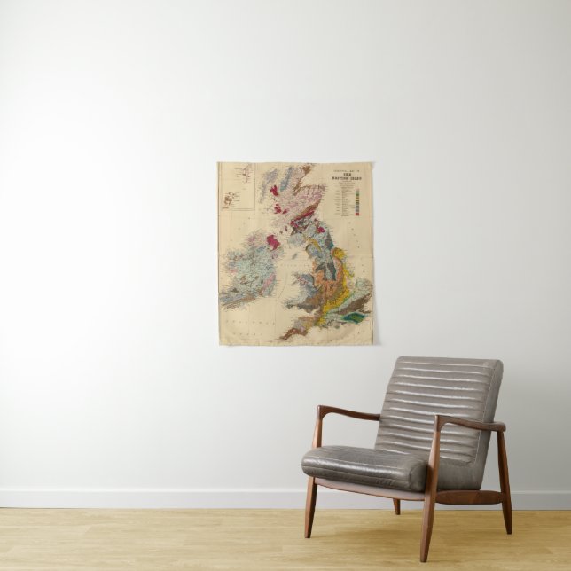 Geological map, British Isles Tapestry (In Situ)