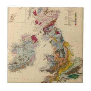 Geological map, British Isles Tile