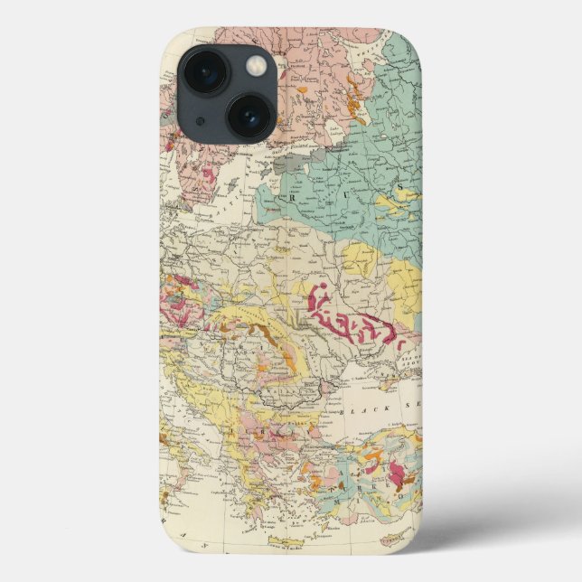 Geological map Europe Case-Mate iPhone Case (Back)