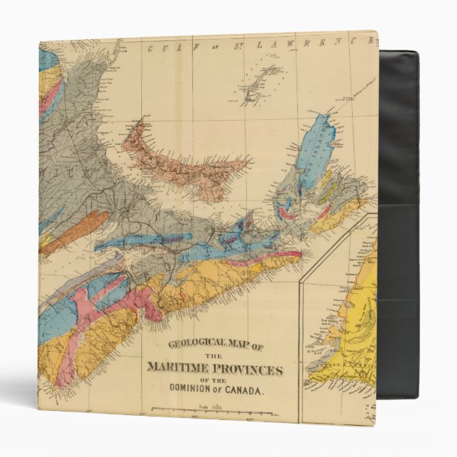 Geological map, Maritime Provinces Binder (Front/Inside)
