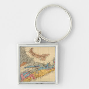 Geological map, Maritime Provinces Keychain