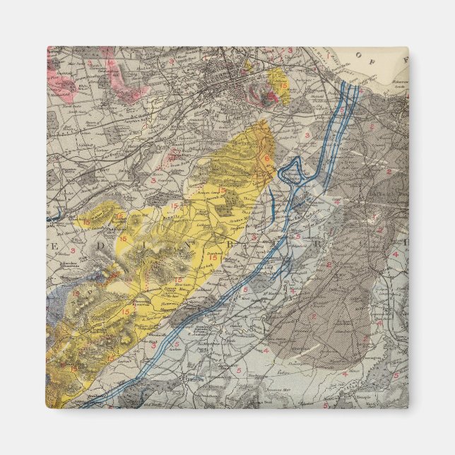 Geological map of Edinburgh Magnet (Front)