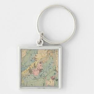 Geological map of Maine Keychain