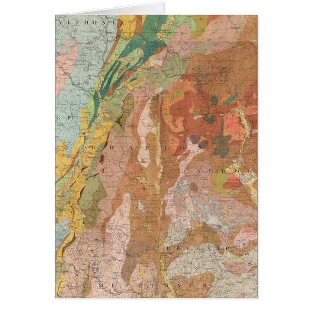 Geological Map of New Hampshire (Front)