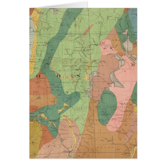 Geological Map of New Hampshire 5 (Front)