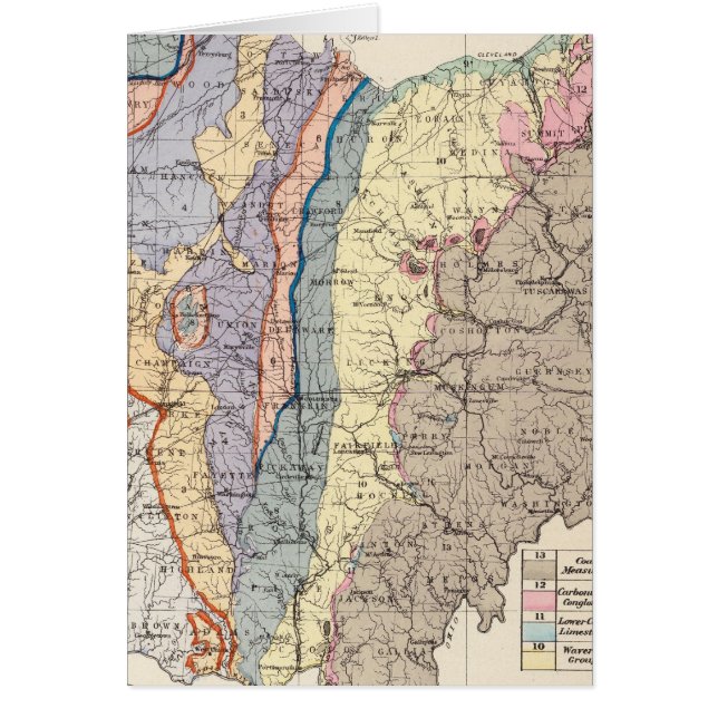 Geological map of Ohio (Front)