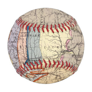 Geological map of Ohio Baseball