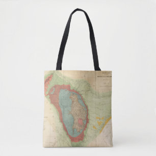 Geological map of the Black Hills of Dakota Tote Bag