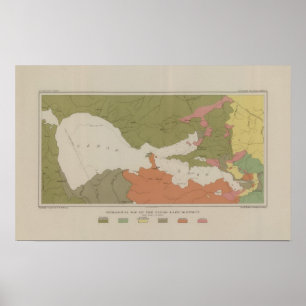 Geological Map of the Clear Lake District Poster