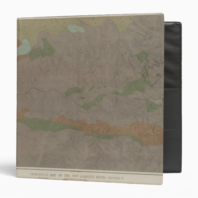 Geological Map of the New Almaden Mining District Binder (Front/Inside)