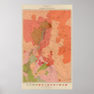 Geological Map of the Washoe District Poster