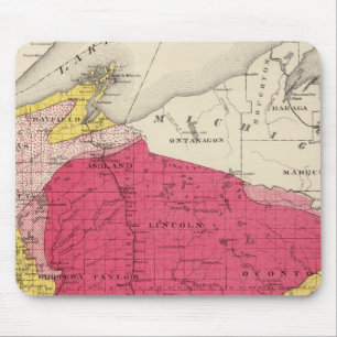 Geological map of Wisconsin Mouse Pad