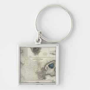 Geological phenomena keychain