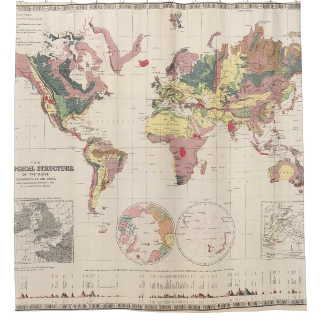 Geological structure of globe (Front)