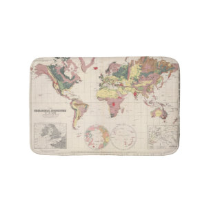 Geological structure of globe bath mat