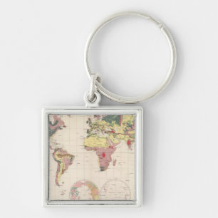 Geological structure of globe keychain