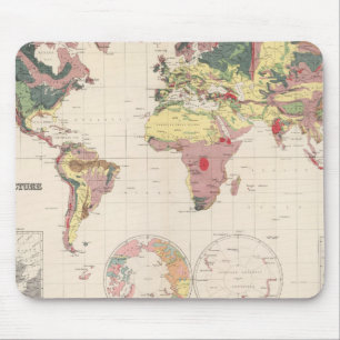 Geological structure of globe mouse pad
