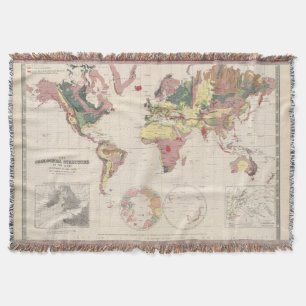 Geological structure of globe throw blanket