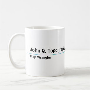 Geologist, Cartographer Topographic Map Coffee Mug