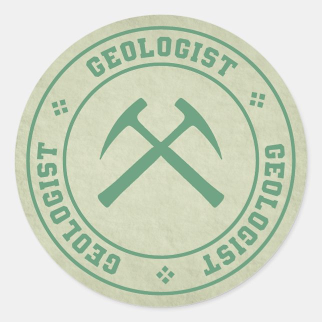Geologist Classic Round Sticker (Front)