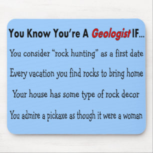 Geologist Gifts "You Know You're A Geologist IF.." Mouse Pad