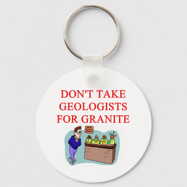 geologist joke keychain (Front)