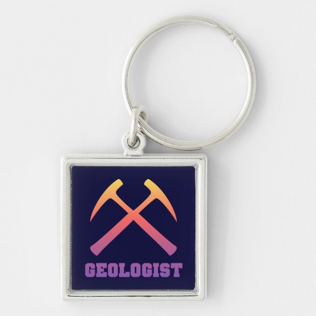 Geologist Keychain (Front)