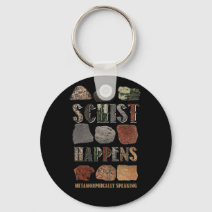 Geologist Mineral Geode Rock Collector Geology Keychain